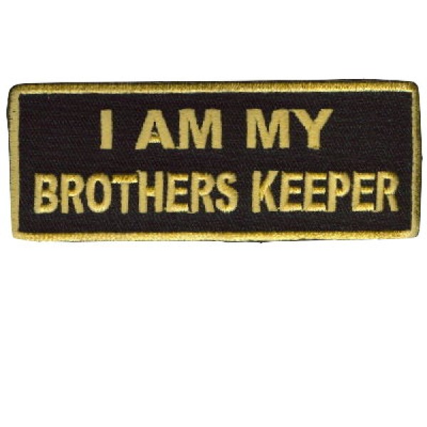 I am my Brother Keepers real gold on black patch