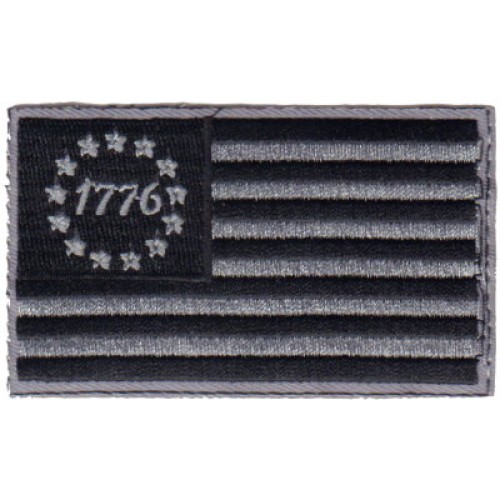 US Flag- 1776- Blk & Gray US Flag- 1776- Blk & Gray