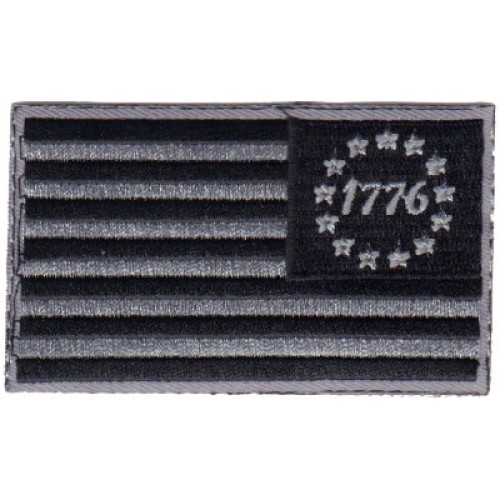 US Flag- 1776- Blk & Gray Reverse US Flag- 1776- Blk & Gray Reverse