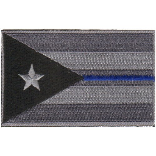 Country Flag- Cuba Gray & Blk (Blue Line) Country Flag- Cuba Gray & Blk (Blue Line)