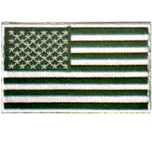 US Flag- Green & Wht